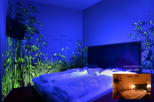 noctilucent цвят зелен растение спалня легло