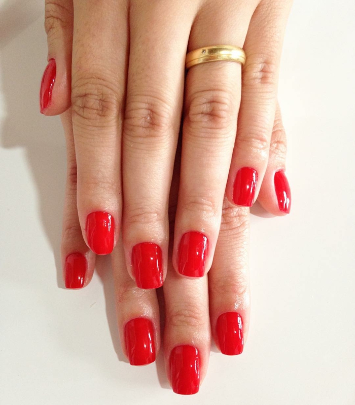 nail design red classic elegant red nuances
