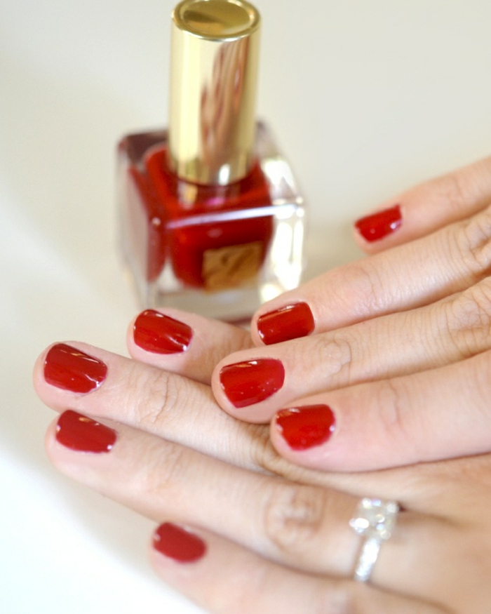 nail design red nuances nails elegant