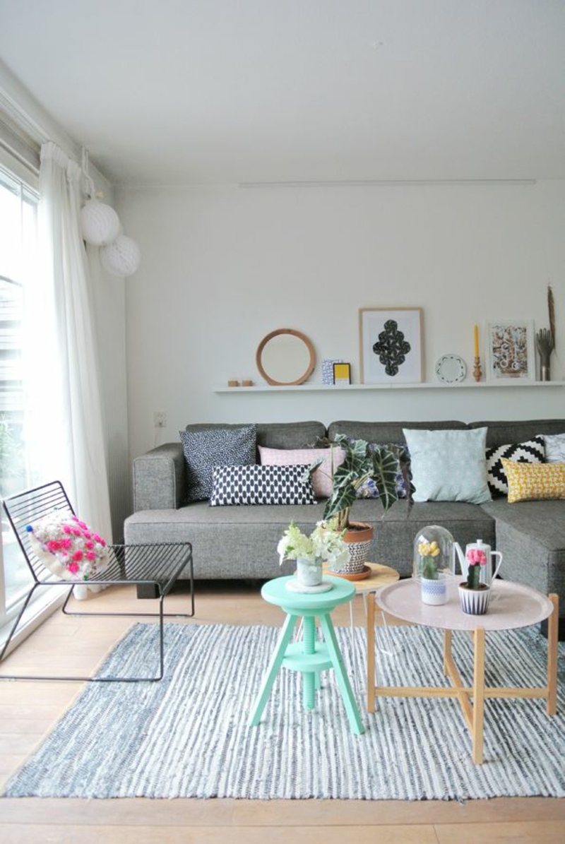 nieuwe huistrends kleuren decoratie ideeën woonkamer
