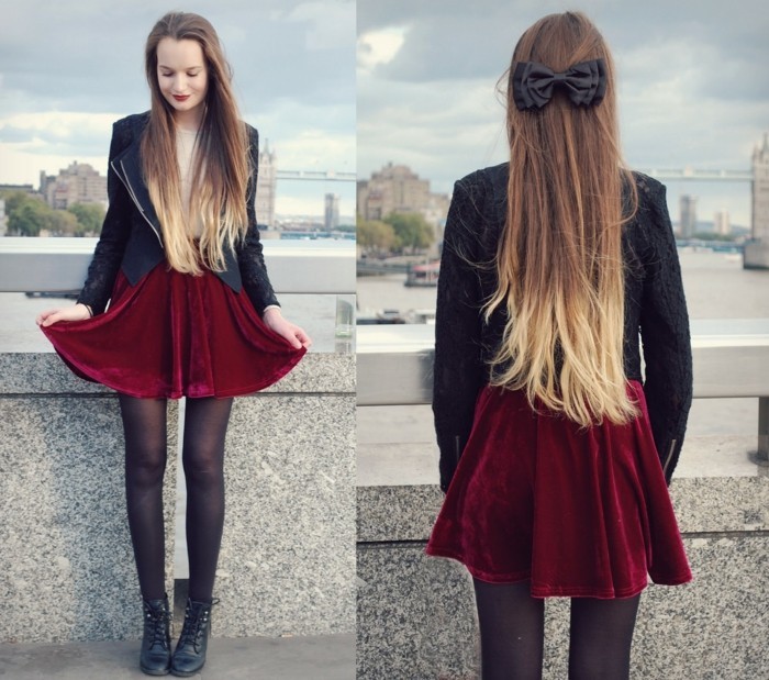 ombre blond hair young girl london