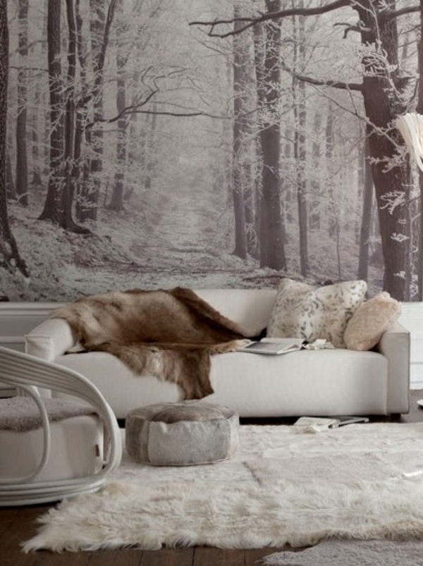optical snow forest delusions pictures wall deco