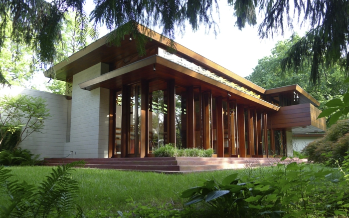 οργανική αρχιτεκτονική στο σπίτι του Frank Lloyd Wright στο New Jersey
