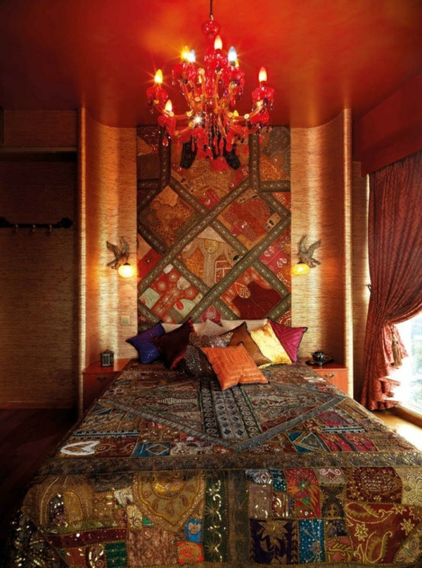 дизайн марокански спалня романтична