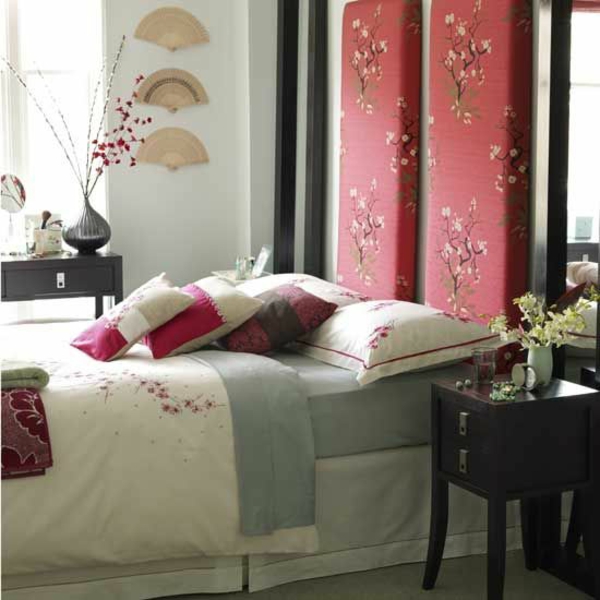 спалня флорални шаблон легло табла