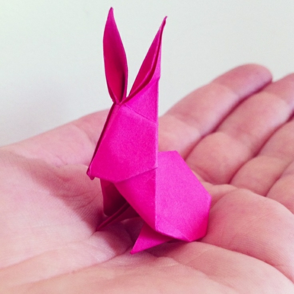 origami hase tinker ιδέες διακόσμηση Πάσχα tinker με χαρτί λαγουδάκι Πάσχα