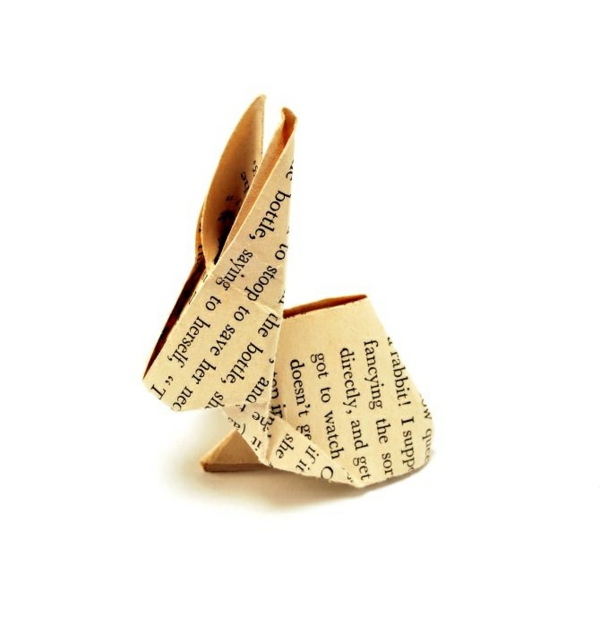 origami λαγουδάκι πασχαλίτσα διακόσμηση με χαρτί πασχαλινό λαγουδάκι