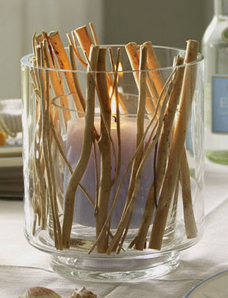 ideas originales rama ramificación decoraciones dentro de diseño de vela