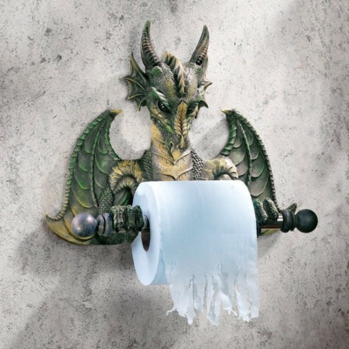 Porte-papier de toilette original accessoires de salle de bain dragon porte-papier toilette
