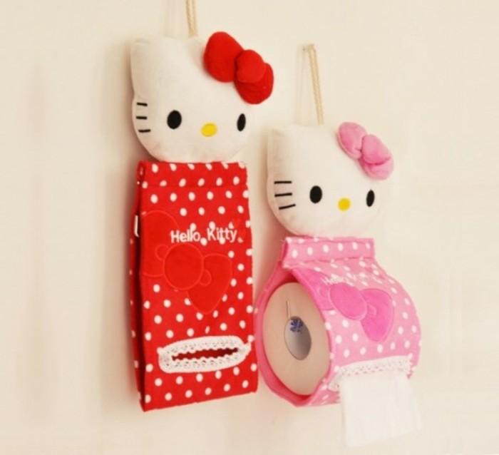 Porte-papier hygiénique original accessoires de salle de bain Hello Kitty porte-papier hygiénique