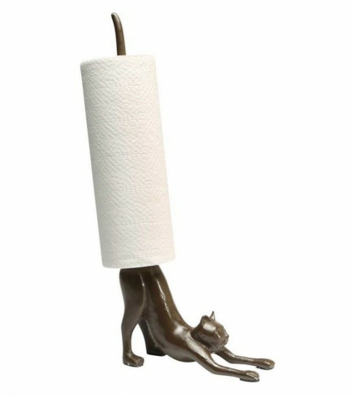 Porte-papier hygiénique original accessoires de bain chat porte-papier toilette
