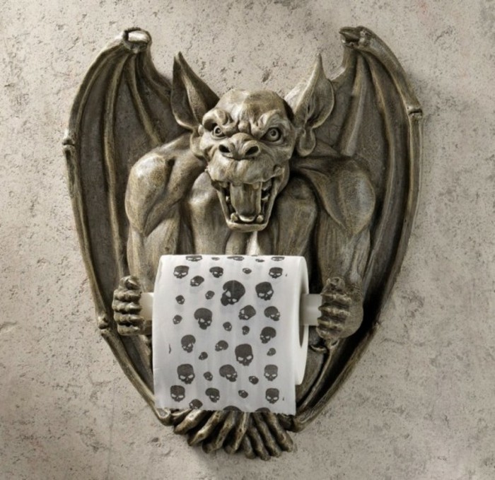 Porte-papier hygiénique original accessoires de salle de bain Porte-papier hygiénique de style gothique