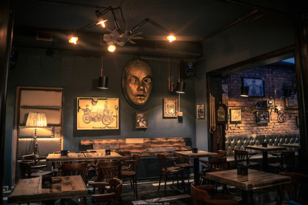 bar ravintola design sisustus maalaismainen joben bistro romania