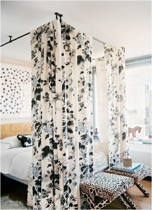 senge baldakiner med gardiner
