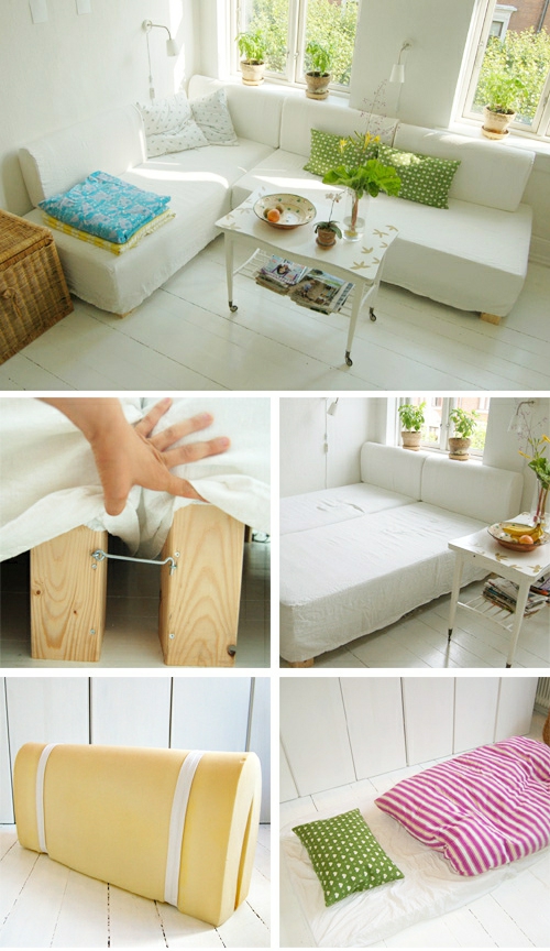Modules de lits originaux et cadre en bois