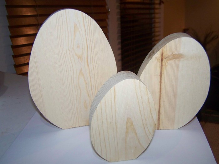 houten osterdeko upcycling ideeën knutselen met natuurlijke materialen2