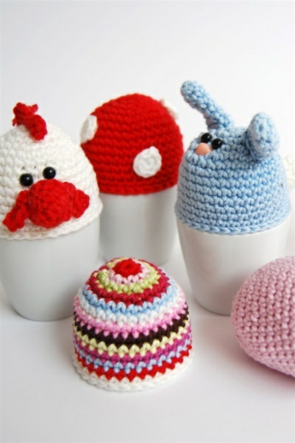 decoración de Pascua crochet huevos de Pascua decorar decoración de Pascua