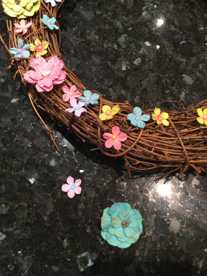 ιδέες τέχνης Πάσχα Πάσχα στεφάνι άνοιξη λουλούδι λουλούδι
