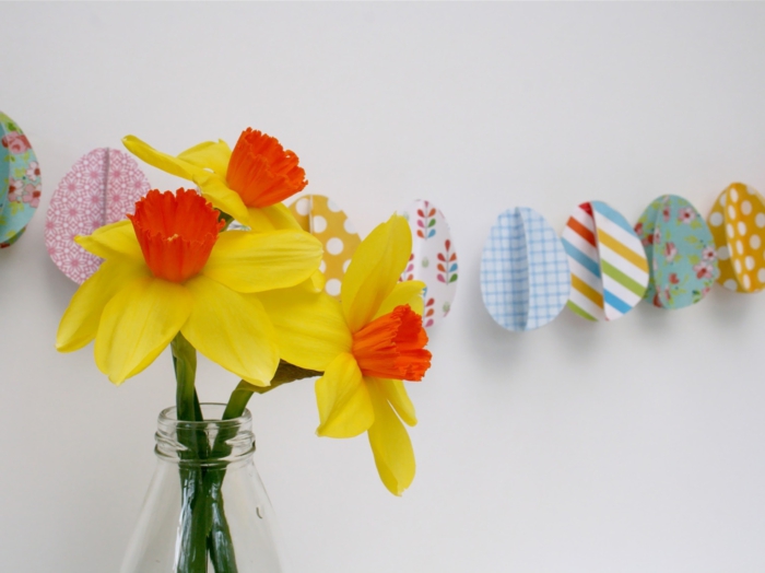 Κάντε τον εαυτό σας Πάσχα διακόσμηση χαρτί διακόσμηση Πασχαλινά αυγά Πασχαλινά αυγά floral διακόσμηση