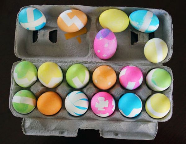 Πασχαλινά αυγά βαμμένα αυγά σφηνών
