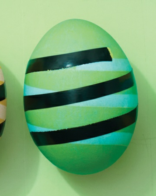 Πασχαλινά αυγά μοτίβο ρίγες τρία χρώματα
