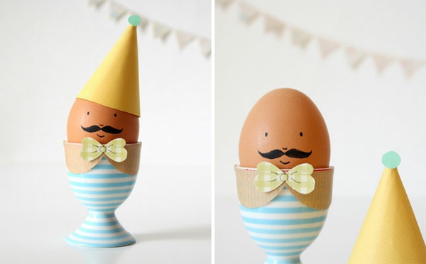udělat velikonoční vejce velikonoce zdobí drotárské nápady legrační vejce poháry