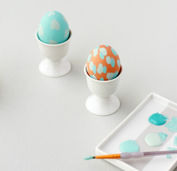 Créer des oeufs de Pâques Pâques décorer des idées bricoler créer des motifs