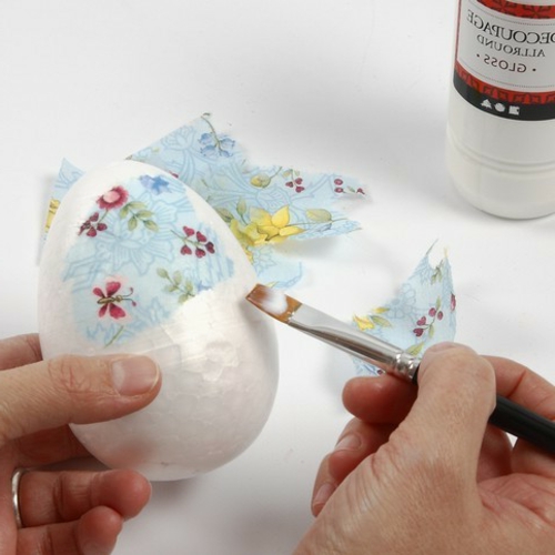 复活节彩蛋与餐巾技术花丝图案