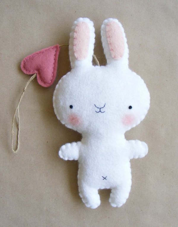 easter bunny tinker easter decor sew tinker with felt heart cute