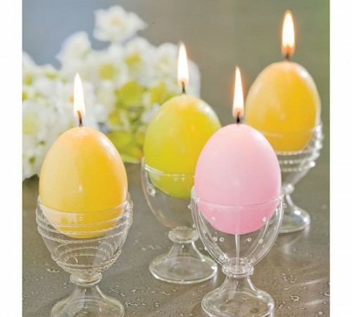 påske stearinlys egg glødende dekorasjon ideen