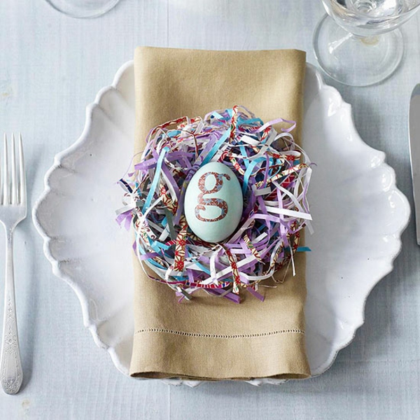 Pascua mesa deco artesanía tela paño huevo de Pascua con letras