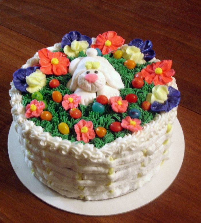 Великденски пай цветя Великденски зайче цветя празнична детска маса