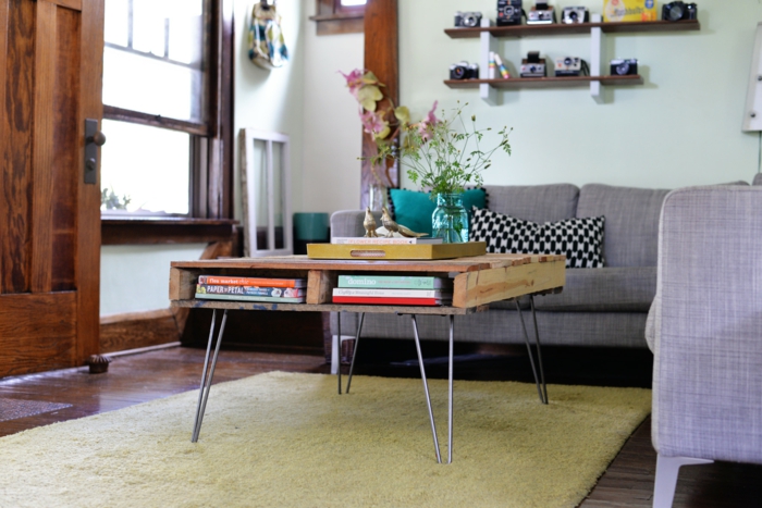 palettes bricolage meubles table basse vie europalette
