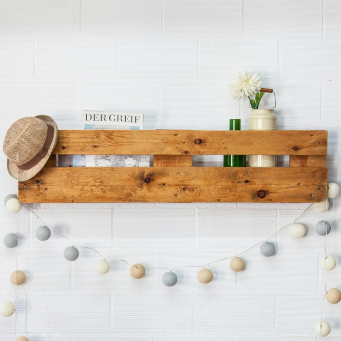 paletti europaletti DIY huonekalut seinähylly rakentaa itsesi