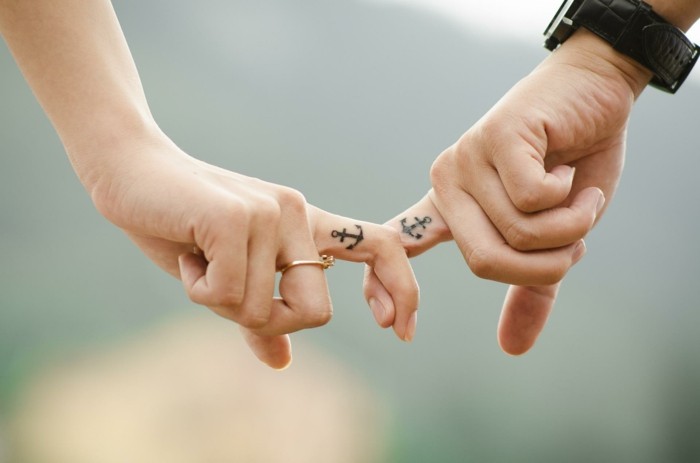 partner ideer ideer anker finger tatoveringer