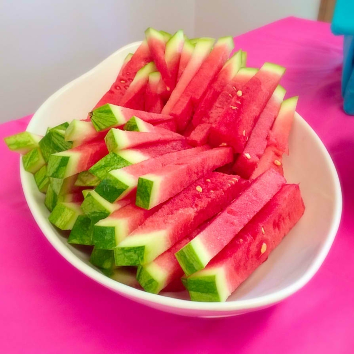 feest snacks verjaardagsfeestje eten feest snacks watermeloen
