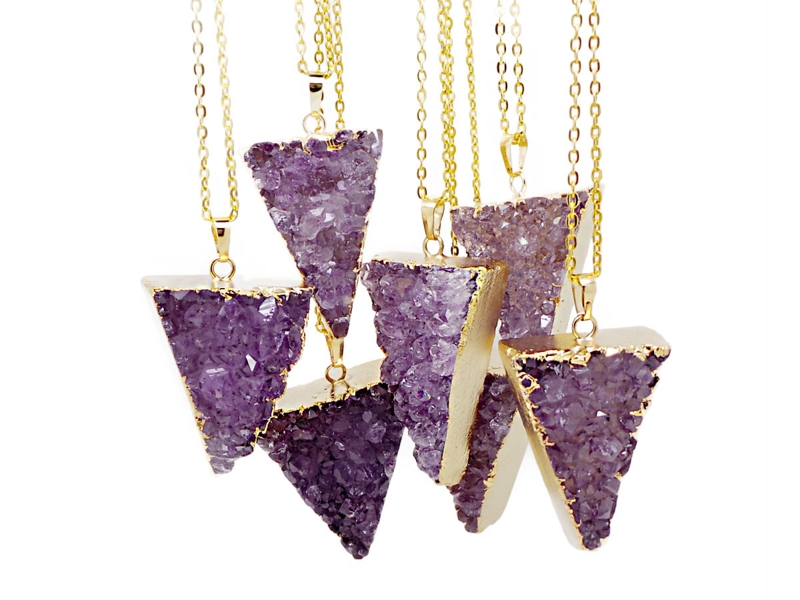 配对宝石星座鱼紫水晶链