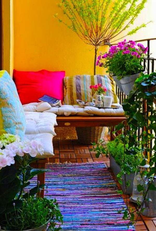 ideas de diseño de patio plantas de color alfombra de patio