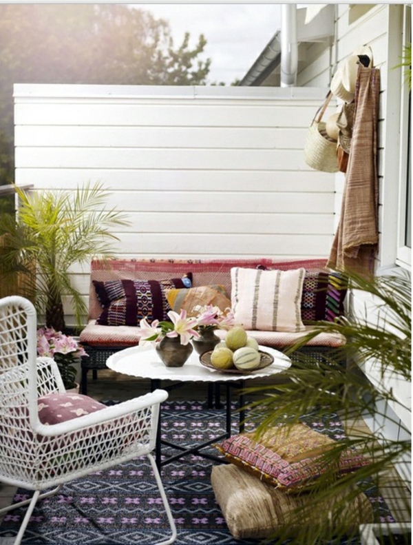ideas de diseño de patio muebles de exterior con estilo alfombra al aire libre