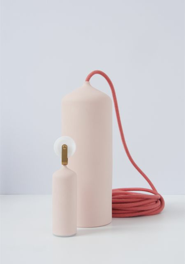 pendant lights height adjustable pink simple design studio wm