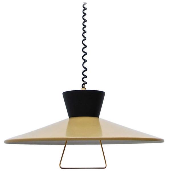 luminaires suspendus hauteur réglable brun noir design uni