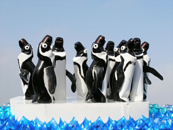 塑料瓶艺术企鹅