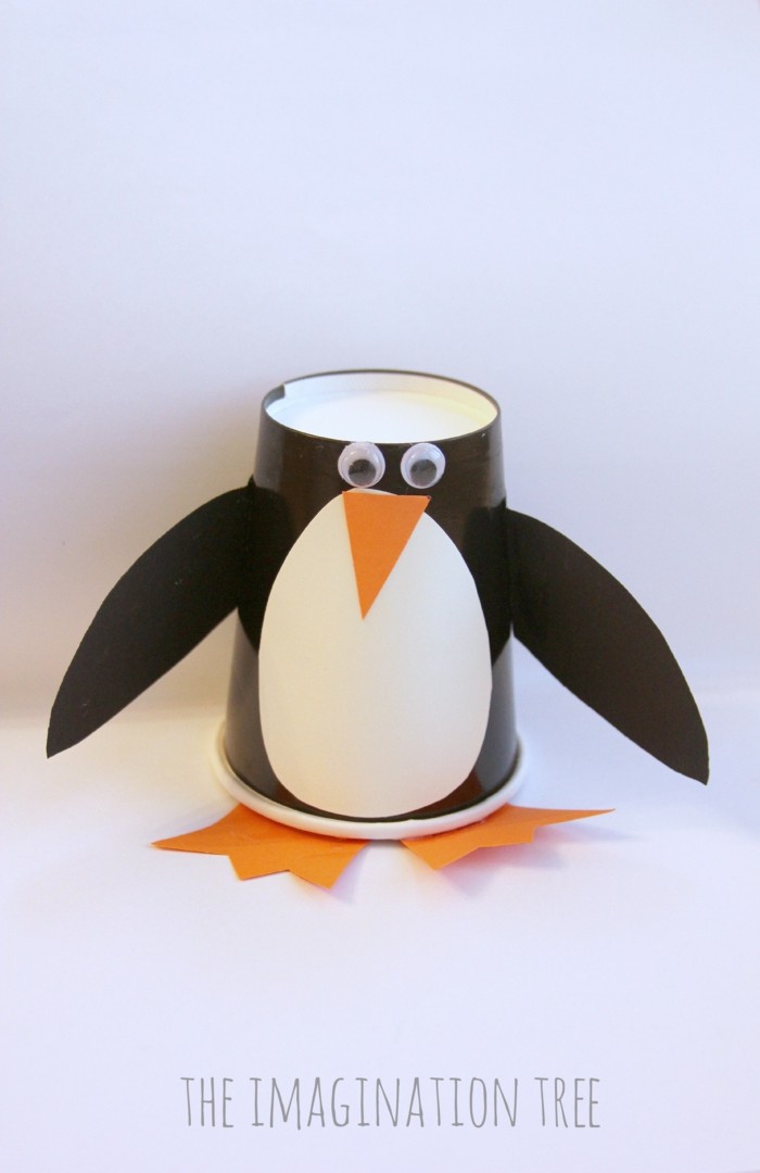 pingviinit tekevät paperikupista hauskan