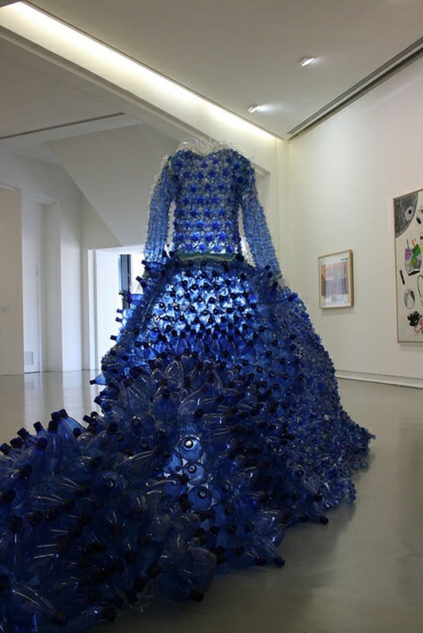 plastic art designer fashion sculptures made of plastic cutout designer dress