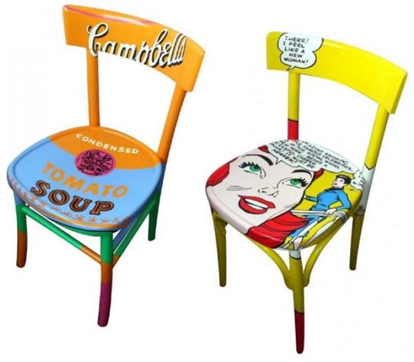 popart functies designer stoelen pop art