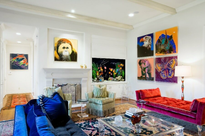 pop art caracteristici de mobilier exemple de viață idei de decor livingroom3