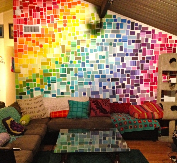 žavinga spalvos spalvinga gyvenamasis kambarys rytietiškas sienų dažymas svetainė