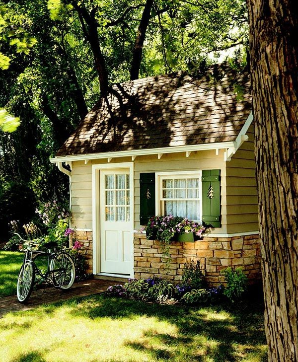 Евтин велосипеден стил мини къщи слънчев прозорец