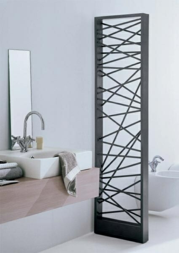 room divider nápady místnost dělič koupelna nábytek dřevěná dělící stěna