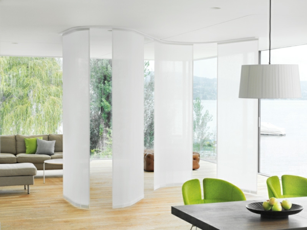 rom trenner glass moderne åpen stue stue moderne møbler